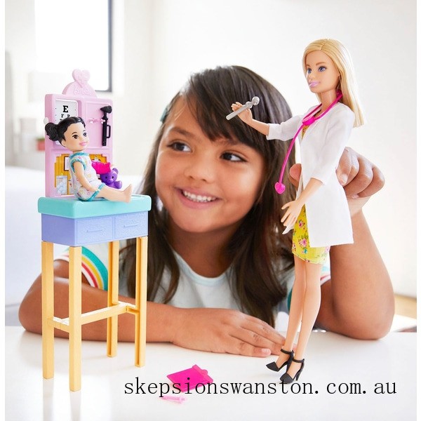 Outlet Sale Barbie Careers Pediatrician Doll Playset