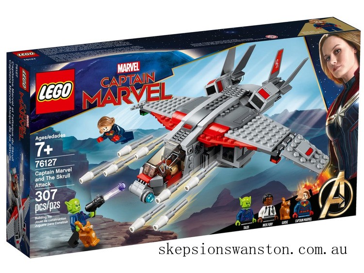 Genuine LEGO Marvel Captain Marvel and The Skrull Attack