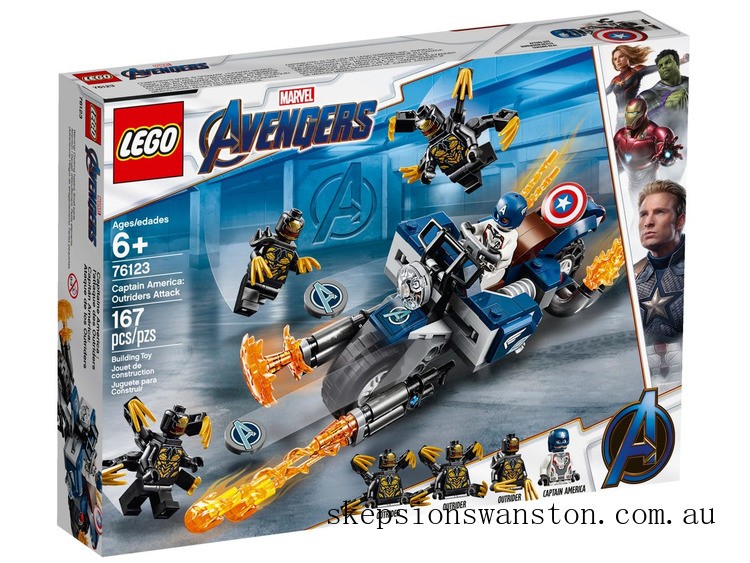 Clearance Sale LEGO Marvel Captain America: Outriders Attack