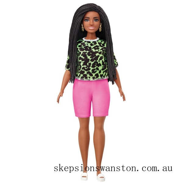 Special Sale Barbie Fashionista Doll 144 Neon Leopard Shirt