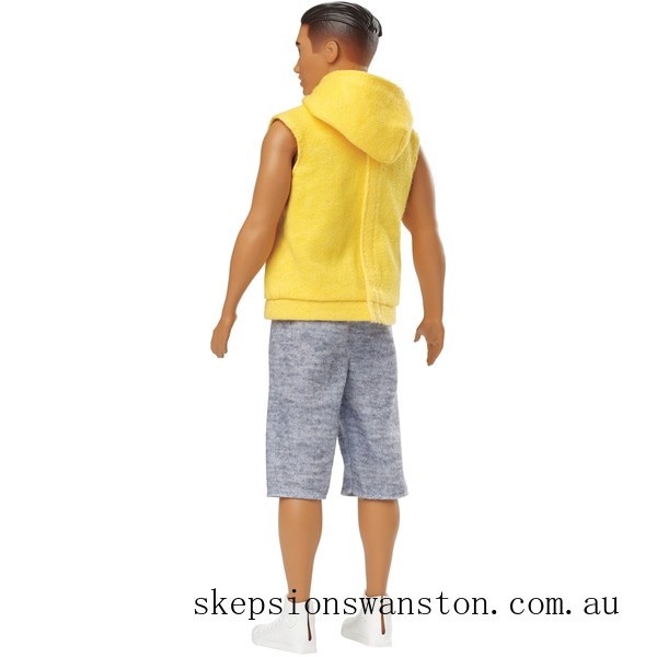 Outlet Sale Ken Fashionista Doll 131 Yellow NY Hoodie