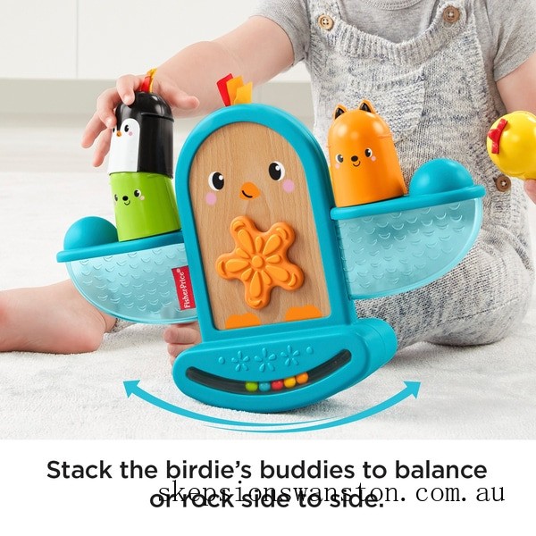 Genuine Fisher-Price Stack and Rattle Birdie Activity Toy