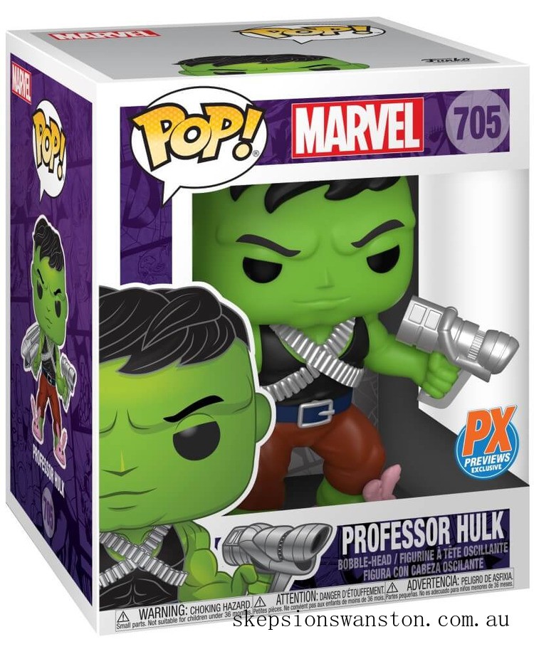 Genuine PX Previews Marvel Professor Hulk 6" EXC Funko Pop! Vinyl