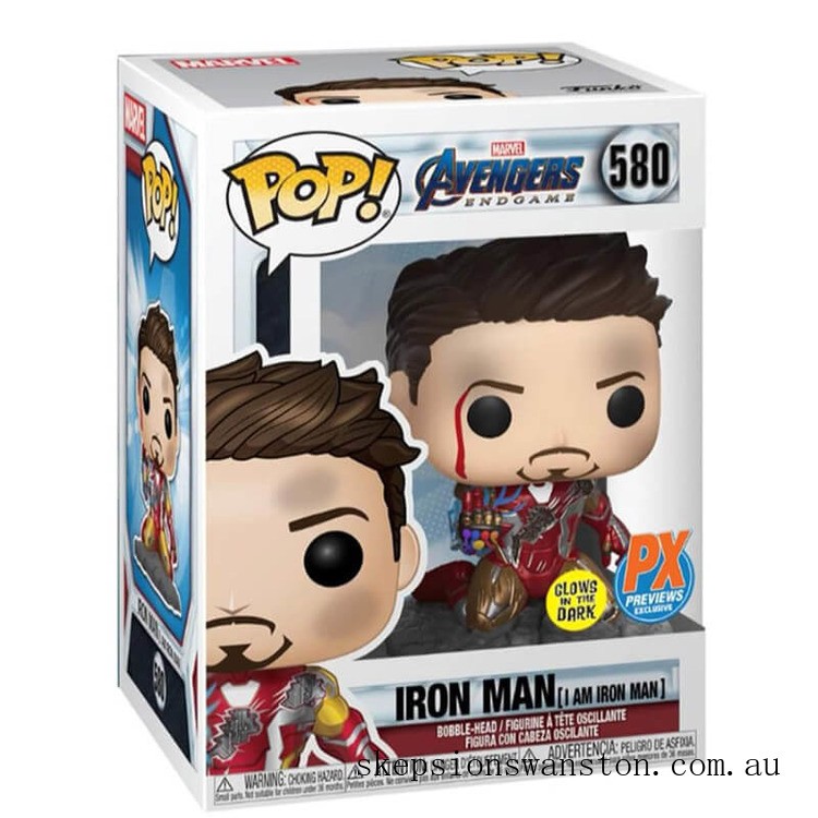 Genuine PX Previews Marvel Iron-Man I am Iron-Man EXC Funko Pop! Vinyl