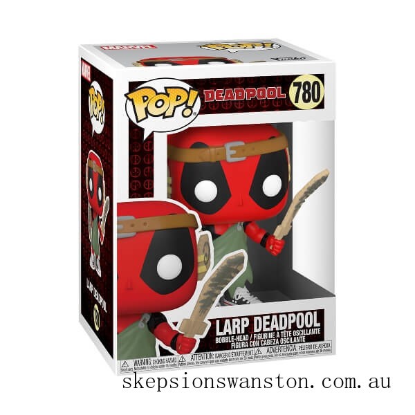 Genuine Marvel Deadpool 30th LARP Deadpool Funko Pop! Vinyl