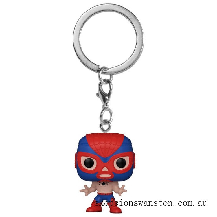 Genuine Marvel Luchadores Spider-Man Pop! Keychain