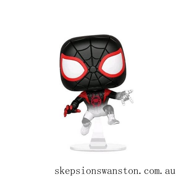 Clearance Marvel Spider-Man: Into The Spiderverse Miles Morales Translucent EXC Funko Pop! Vinyl
