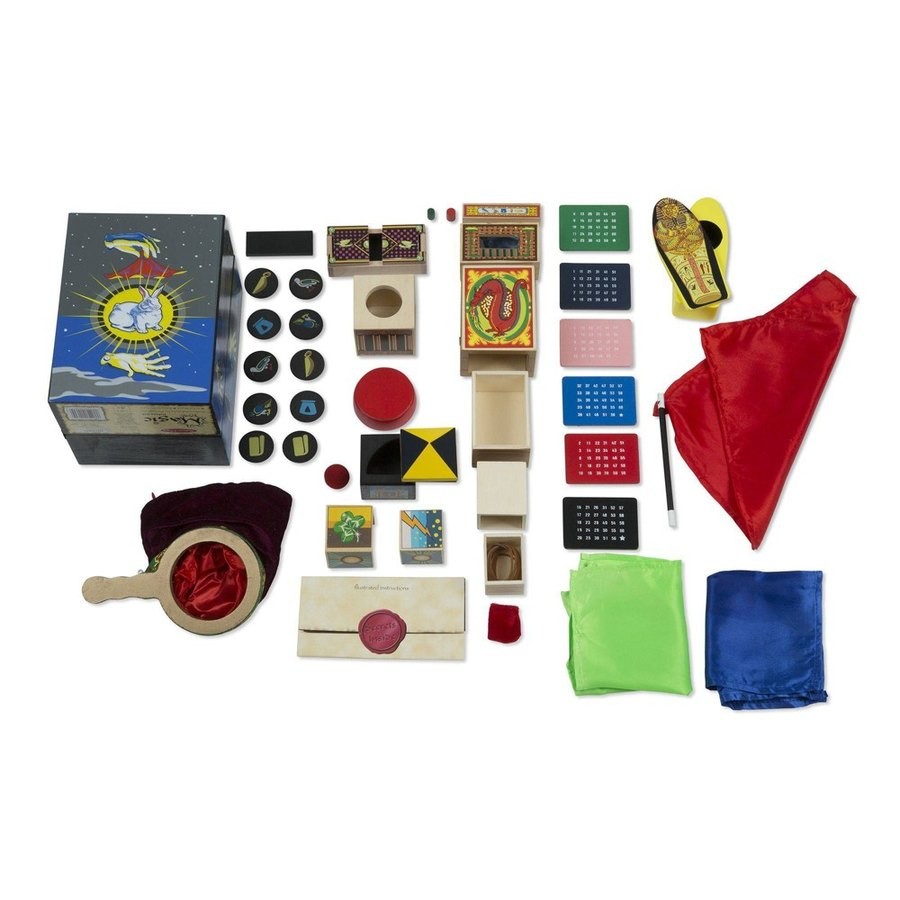 Sale Melissa & Doug Deluxe Solid-Wood Magic Set With 10 Classic Tricks