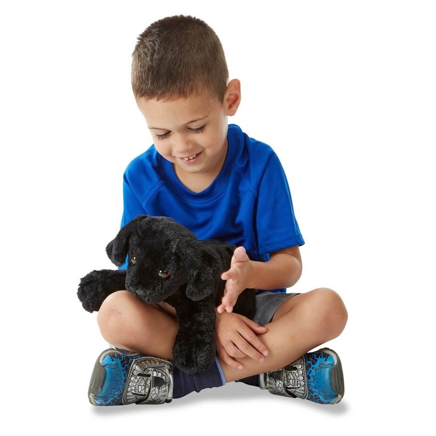 Sale Melissa & Doug Benson Black Lab - Stuffed Animal Puppy Dog